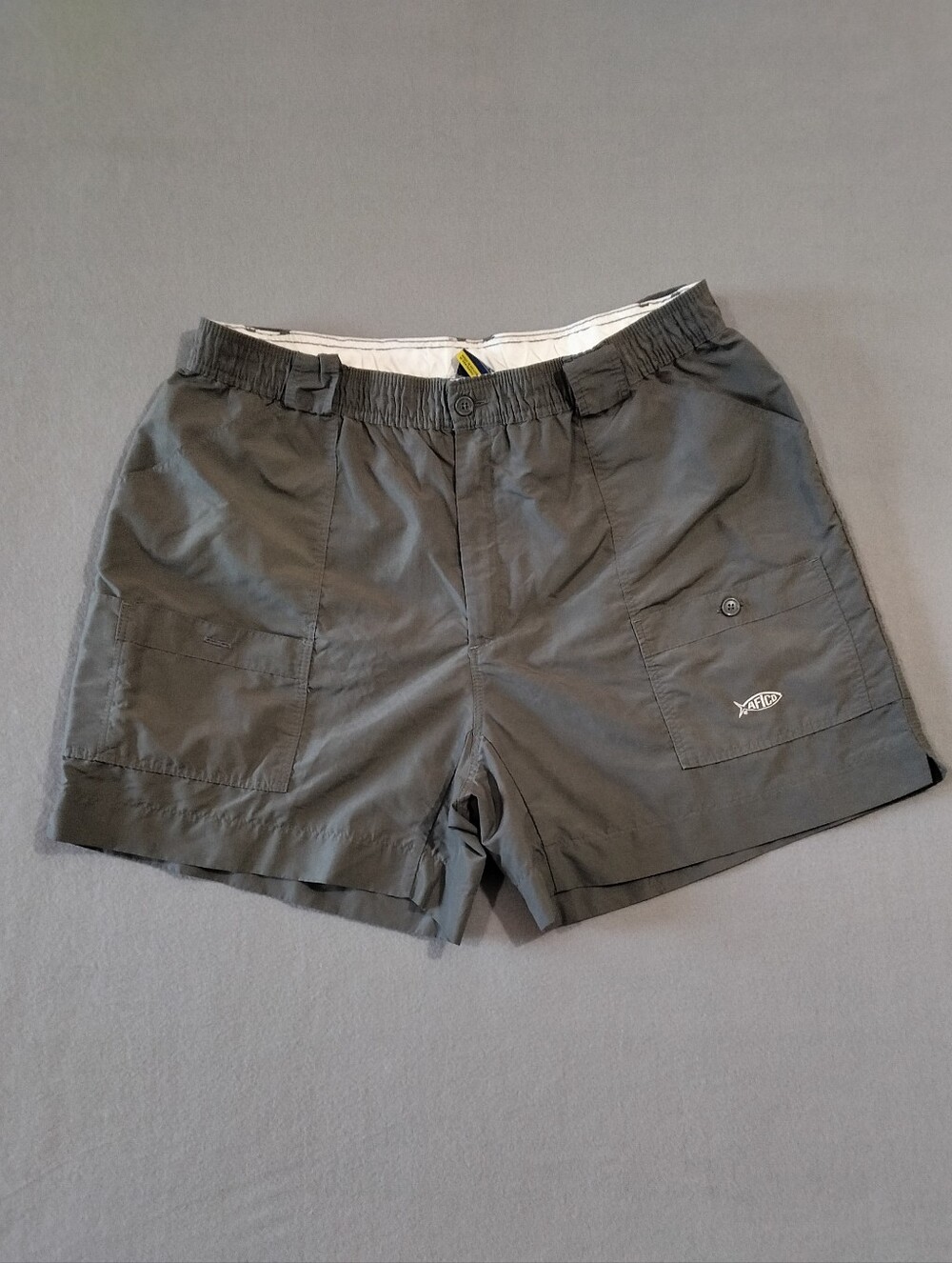 AFTCO Mens Size 40 Grey American Fishing Tackle Co Fly Fishing Shorts Pre-Loved